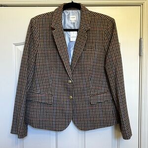 JCrew Houndstooth Blazer